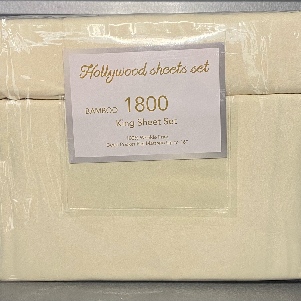 Bamboo King Sheet Set - Cream